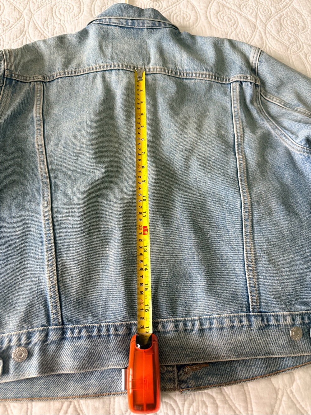 NWOT- Levi's Ex-Boyfriend Trucker jacket- Light Blue - Picture 11 of 11